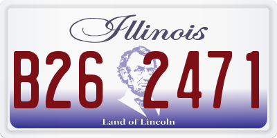 IL license plate B262471
