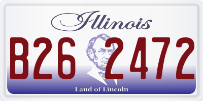 IL license plate B262472