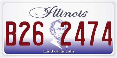 IL license plate B262474