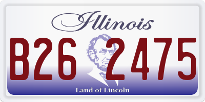 IL license plate B262475