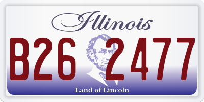 IL license plate B262477