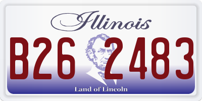 IL license plate B262483