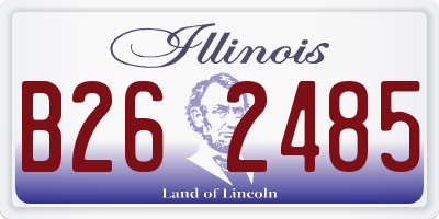 IL license plate B262485