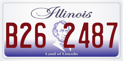 IL license plate B262487