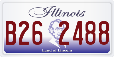 IL license plate B262488