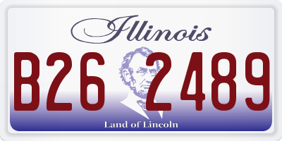 IL license plate B262489
