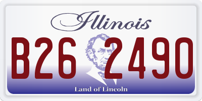 IL license plate B262490