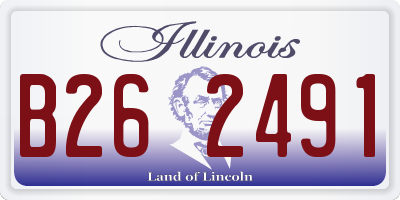 IL license plate B262491