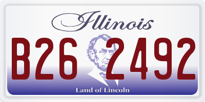 IL license plate B262492