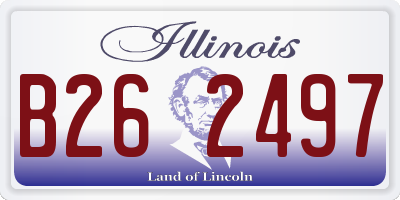 IL license plate B262497