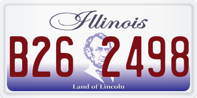IL license plate B262498
