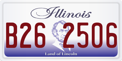IL license plate B262506