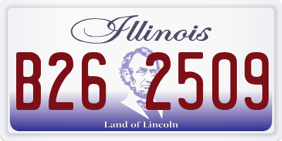 IL license plate B262509