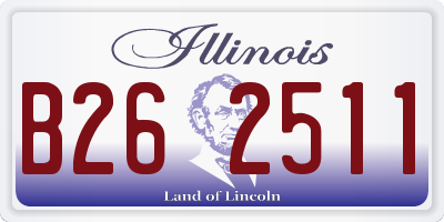 IL license plate B262511