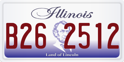 IL license plate B262512