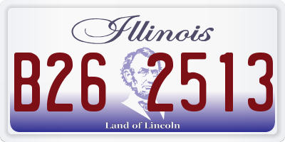 IL license plate B262513