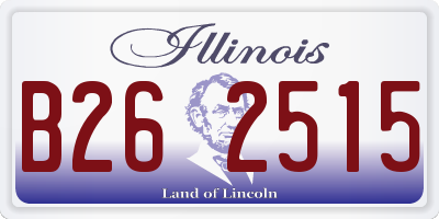 IL license plate B262515