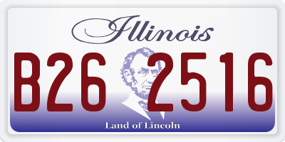 IL license plate B262516