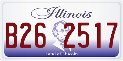 IL license plate B262517