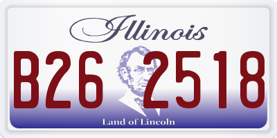 IL license plate B262518