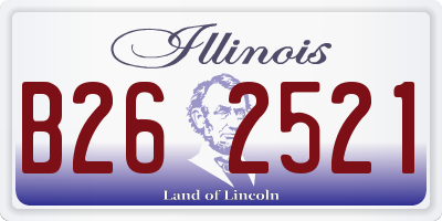 IL license plate B262521
