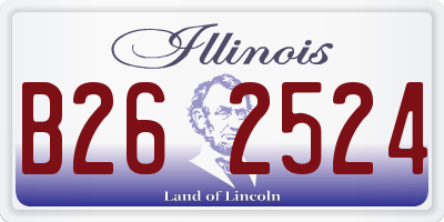 IL license plate B262524