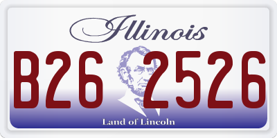 IL license plate B262526