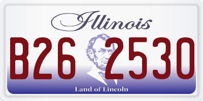 IL license plate B262530