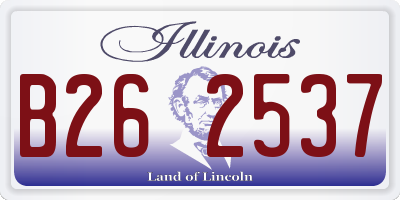 IL license plate B262537