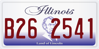 IL license plate B262541