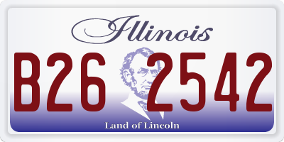 IL license plate B262542