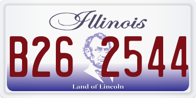 IL license plate B262544