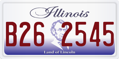 IL license plate B262545