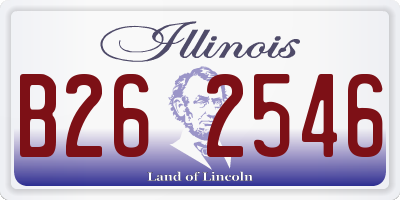 IL license plate B262546