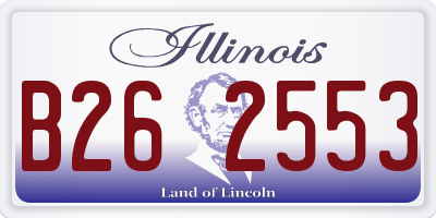 IL license plate B262553