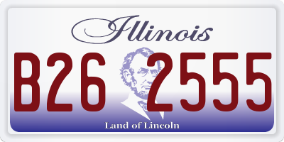 IL license plate B262555