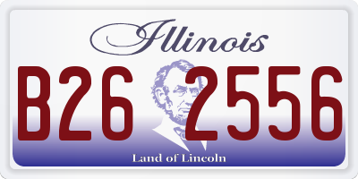 IL license plate B262556