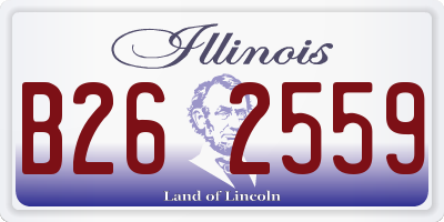 IL license plate B262559