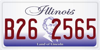 IL license plate B262565