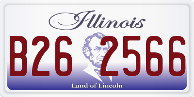 IL license plate B262566