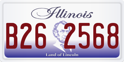 IL license plate B262568