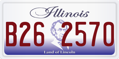 IL license plate B262570