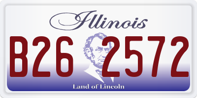 IL license plate B262572