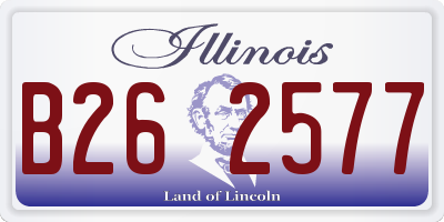 IL license plate B262577