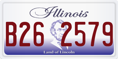 IL license plate B262579