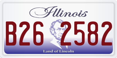 IL license plate B262582