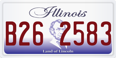 IL license plate B262583