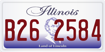 IL license plate B262584