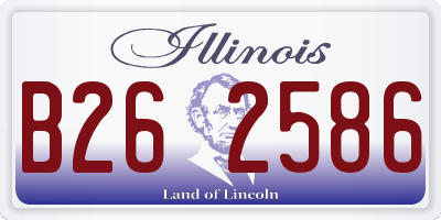 IL license plate B262586