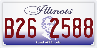 IL license plate B262588